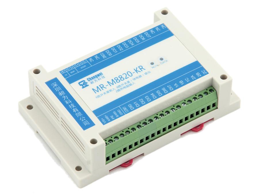 MR-M8820-KR智能八路開(kāi)關(guān)量輸入八路繼電器開(kāi)關(guān)量輸出二路熱電阻RTD輸入混合型采集器